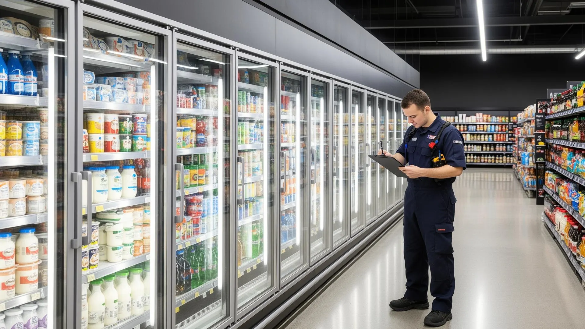 Commercial refrigeration repairs Brisbane technician